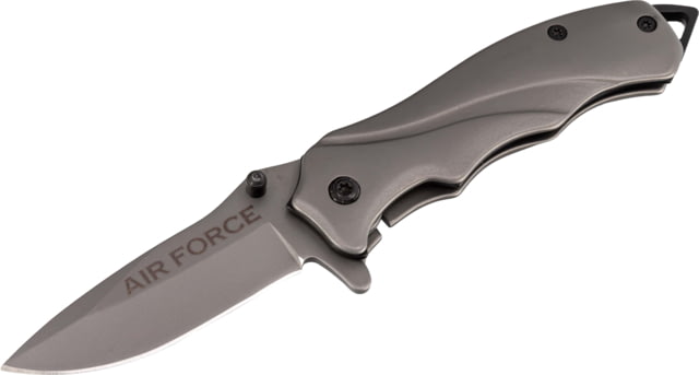 Paladin EDC Folding Knife - Air Force 2.5in Stainless Steel Drop Point Titanium