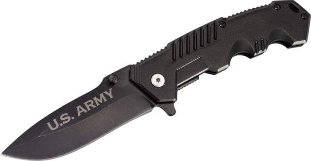 Paladin EDC Folding Knife Army 3.3in High Carbon Stainless Steel Stainless Steel Handle