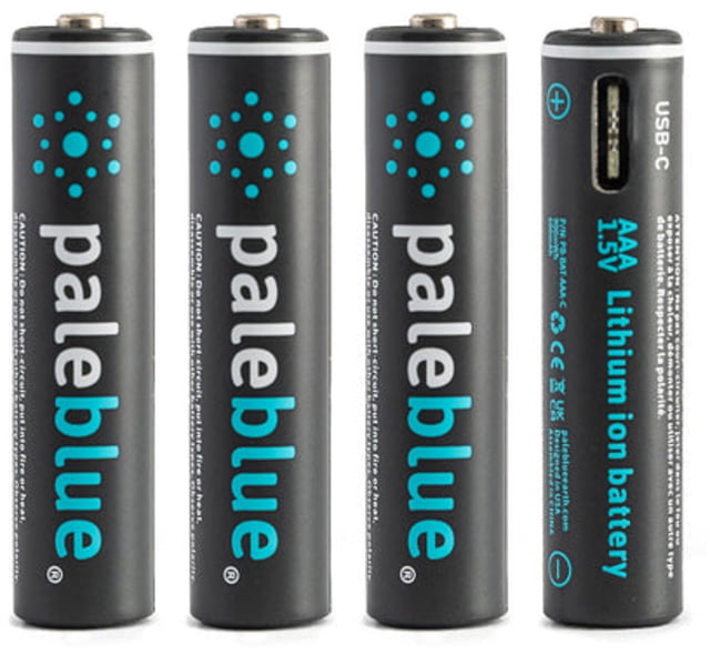 Pale Blue Earth Lithium Ion USB-C Rechargeable Battery AAA - Pale Blue Earth