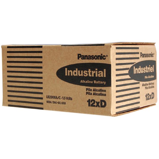Panasonic Alkaline D Cell - 12 Piece box of Batteries - Panasonic