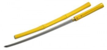 Paul Chen Bamboo Stick Katana sharpened hand forged and tempered high carbon ste Bamboo handle - Paul Chen