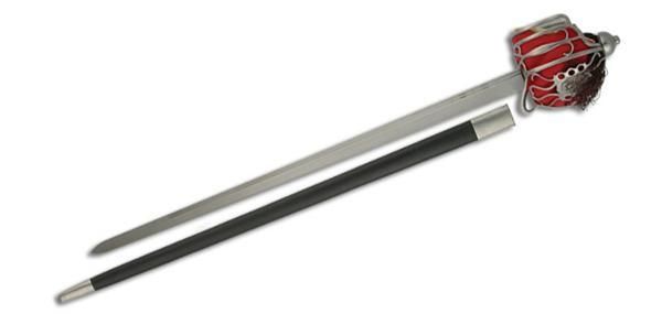 Paul Chen Basket Hilt 33 1/4in. sharpened high carbon steel blade Rayskin handle - Paul Chen