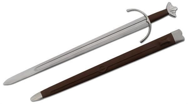 Paul Chen Cawood Sword high carbon steel blade leather wrapped scabbard - Paul Chen