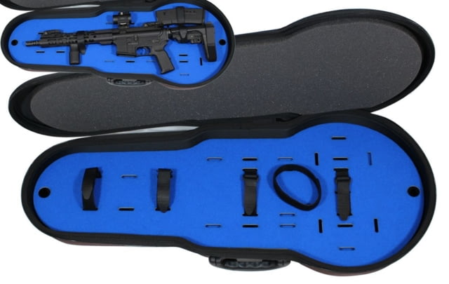 Peak Case Tactical Violin Rifle/Pistol Case - Multi-Level 34in Black - Peak Case