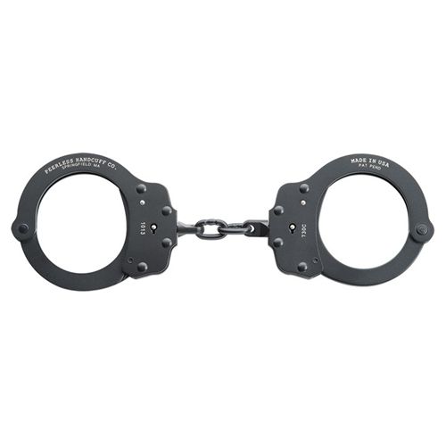 Peerless Handcuff Model 730c Superlite Chain Link Handcuff Black - Peerless Handcuff