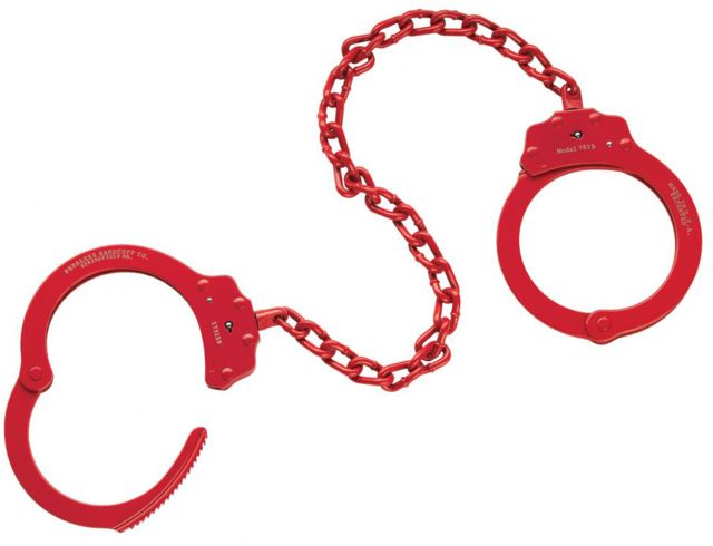 Peerless Handcuff Leg Iron Red PH753BR - Peerless Handcuff