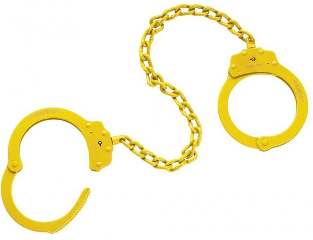 Peerless Handcuff Leg Iron Yellow PH753BY - Peerless Handcuff