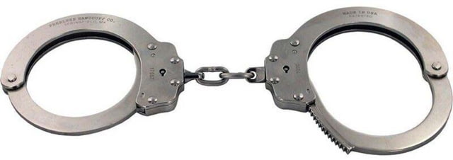 Peerless Handcuff Model 702C Oversize Chain Link Handcuff Black - Peerless Handcuff