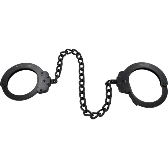 Peerless Handcuff Model 703C 15in Leg Iron Black - Peerless Handcuff