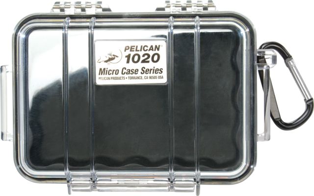 Pelican  Micro Watertight Dry Box 6.37x4.75x2.12in Clear Loop w/ Black Liner - Pelican
