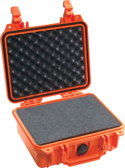 Pelican  Small Protector Waterproof 10.6x10x4.8in Case Orange w/ Foam
