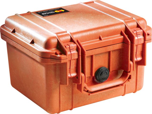 Pelican  Small Protector Waterproof Case Orange No Foam - Pelican