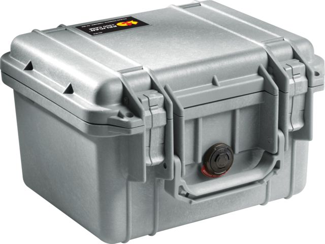 Pelican  Small Protector Waterproof Case Silver No Foam - Pelican