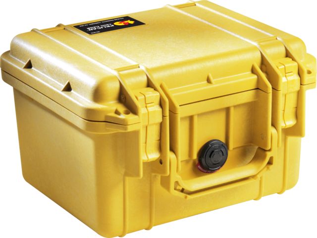 Pelican Small Protector Waterproof Case Yellow No Foam