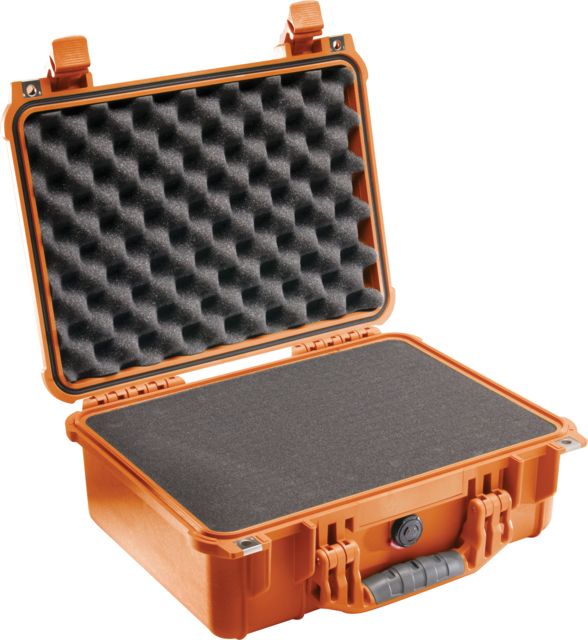 Pelican  Protector Waterproof Crushproof Medium Case Orange w/ Foam