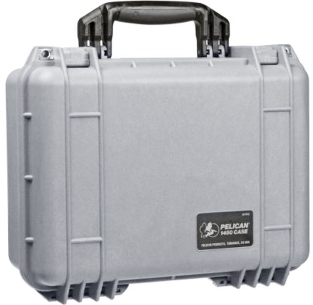 Pelican  Protector Waterproof Crushproof Medium Case Silver - No Foam - Pelican