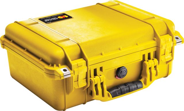 Pelican Protector Waterproof Crushproof Medium Case Yellow - No Foam