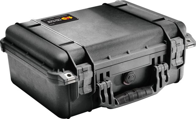 Pelican 1454 Protector Waterproof Crushproof Medium Case Black w/ Padded Dividers - Pelican