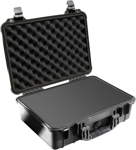 Pelican Medium Crushproof Dry Case 18.5x14x7in Black w/ Liner and Foam