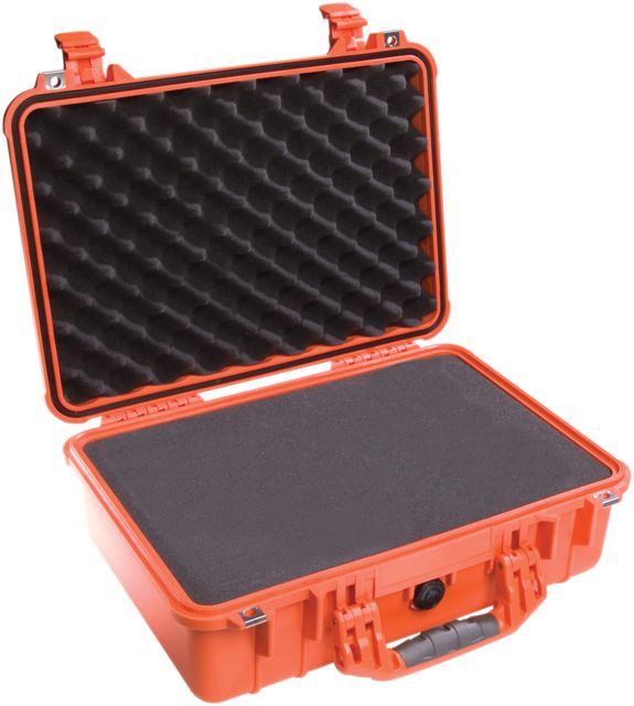 Pelican  Medium Crushproof Dry Case 18.5x14x7in Orange w/ Liner and Foam