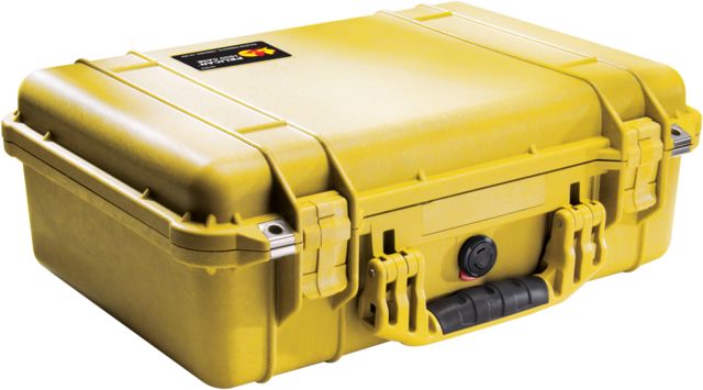 Pelican  Medium Crushproof Dry Case 18.5x14x7in Yellow - No Foam