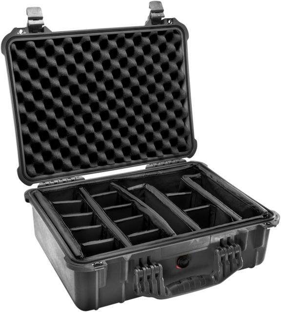 Pelican  Protector 19x15x7in Watertight Carrying Case Black w/Padded Dividers - Pelican