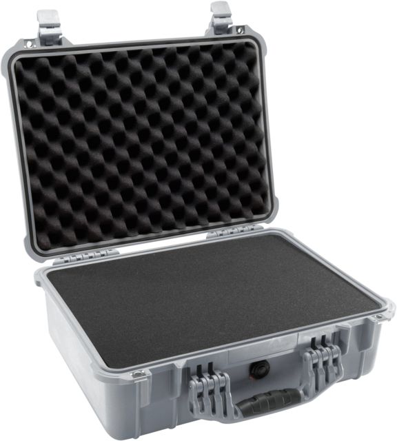 Pelican  Protector 19x15x7in Watertight Carrying Case Silver w/ Foam - Pelican