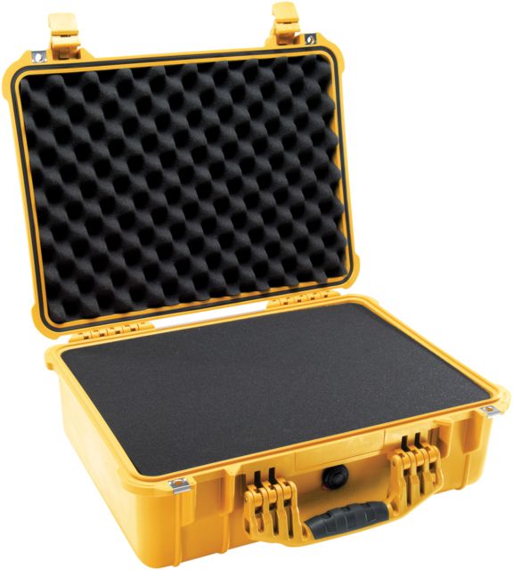 Pelican  Protector 19x15x7in Watertight Carrying Case Yellow w/ Foam - Pelican