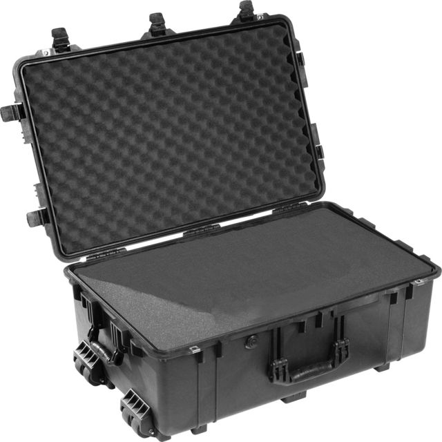 Pelican  Large Crushproof Wheeled Dry Case 30.75x20.5x11.6in Black w/Foam - Pelican
