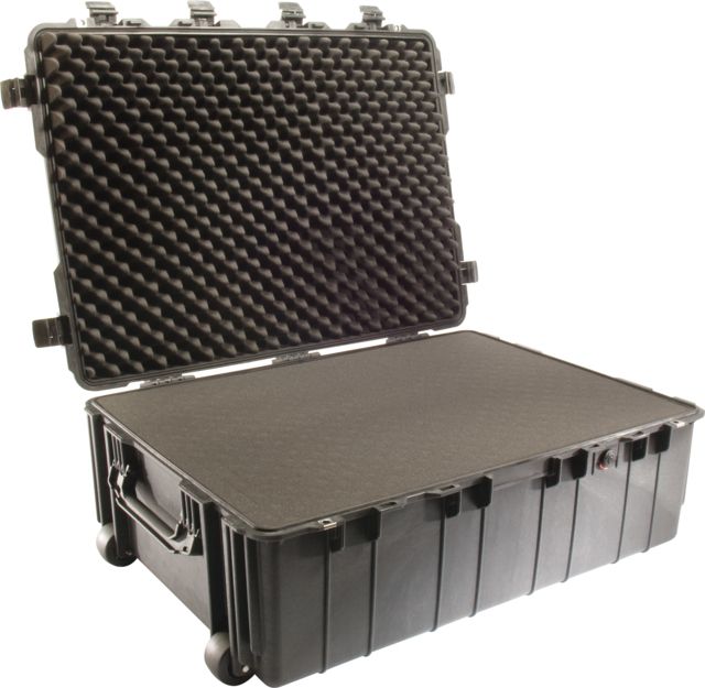 Pelican  Large Watertight Chemical Resistant Transport Case Black w/ Liner & Foam - Pelican