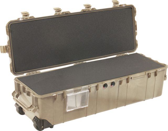 Pelican Pelican  Series Long Case Crushproof Dry Box w/ Lid & Foam Desert Tan - $559.95 at Optics Planet