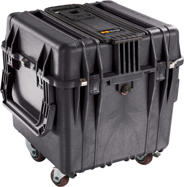 Pelican 340 Watertight Protector 18in Cube Case w/ Wheels Foam - Black - Pelican