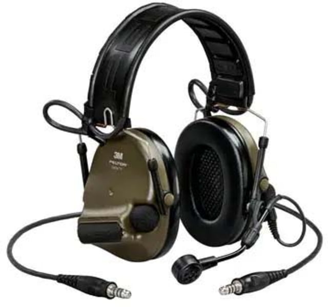 PELTOR 3M ComTac VI NIB Headset Dual DL Headband And ARC 915 Mhz Green MT20H682FB-19N GNS - Peltor