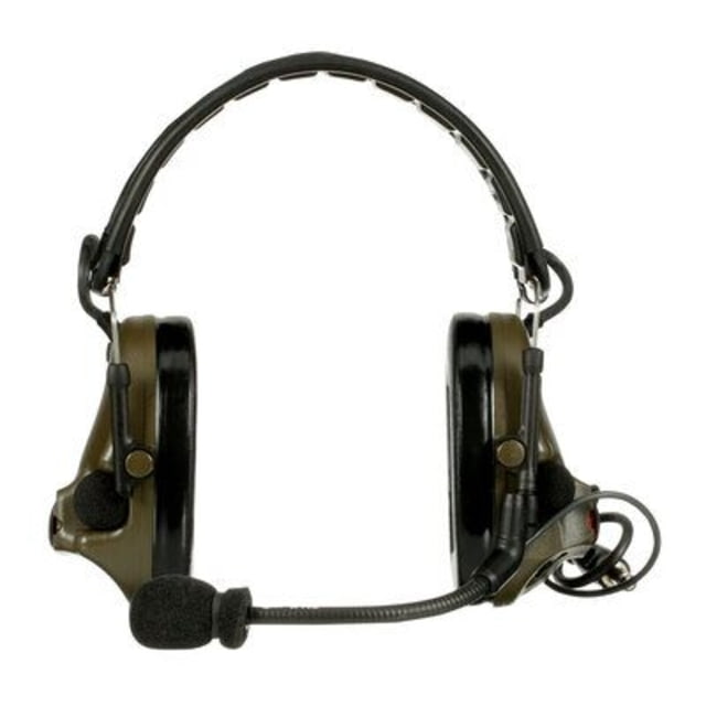 PELTOR 3M PELTOR ComTac V Headset Foldable Single Lead Standard Dynamic Mic NATO Wiring O.D. Green MT20H682FB-47 GN