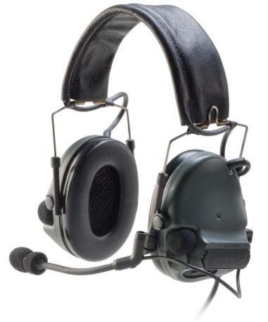 3M PELTOR SWAT-TAC III ACH Communication Headset Single COMM Headband Black MT17H682FB-47 SV 1 EA/Case - Peltor