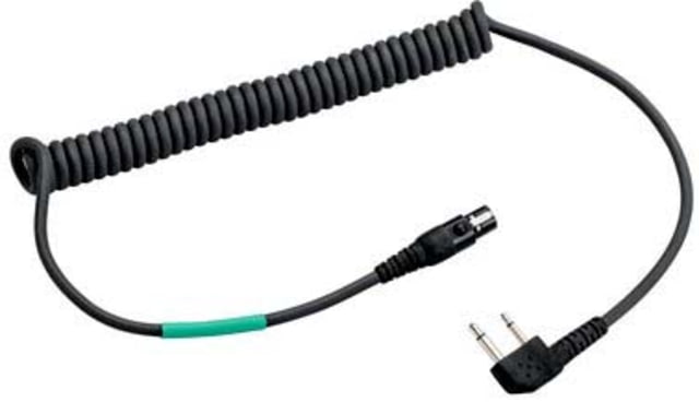 PELTOR FLX2 Cable Icom 2-Pin Angled Black - Peltor