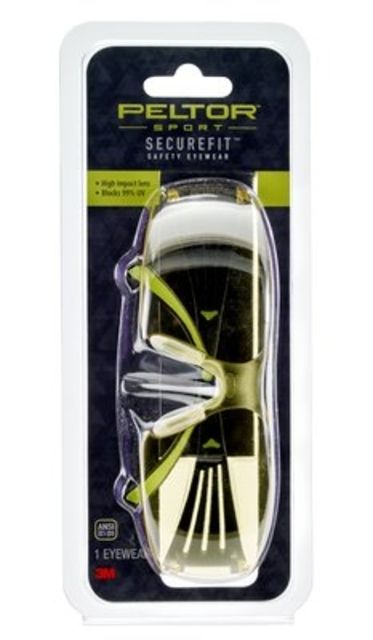 Peltor Sport SecureFit 400 Eye Protection Amber Anti Fog 8/Case