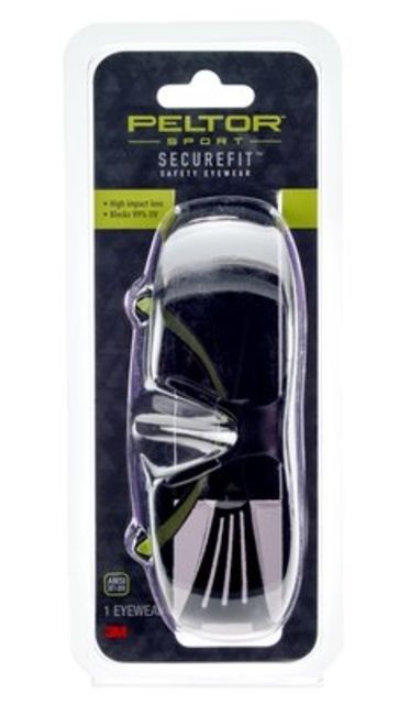 Peltor Sport SecureFit 400 Eye Protection Gray Anti Fog 8/Case