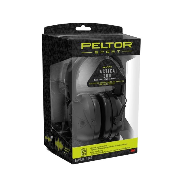 Peltor Sport Tactical 300 Electronic Hearing Protector Black