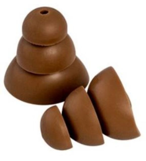 3M PELTOR UltraFit Communication Tip Replacement Coyote Brown Large 1 Pair - Peltor