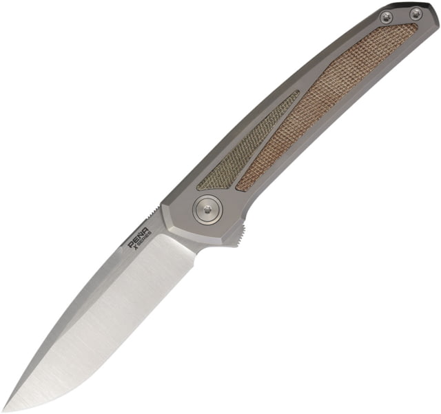 Pena Knives Cobra Framelock Grn/Brn PE77 - Pena Knives