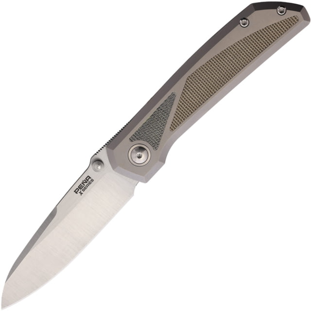 Pena Knives Mula Framelock SF Grn/Blk Mic PE68 - Pena Knives