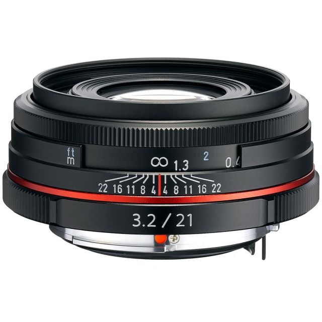 Pentax HD-DA 21mm F3.2AL Limited Lens, Black, 21410