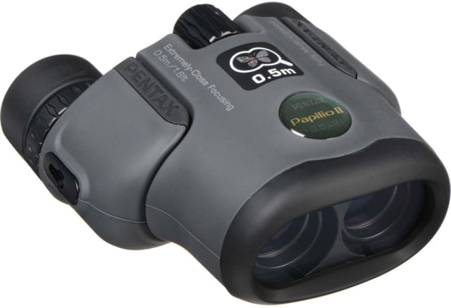 Pentax U-Series Short Distance Papilio II 6.5x21mm Porro Prism Binocular Black - Pentax