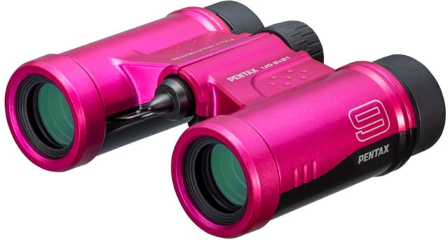Pentax UD 9 X 21mm Black Compact Roof Prism Binoculars Pink Medium - Pentax