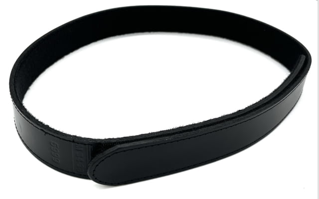 Perfect Fit 1.5in Finest Leather Belt w/ 8in Velcro Plain Black Large