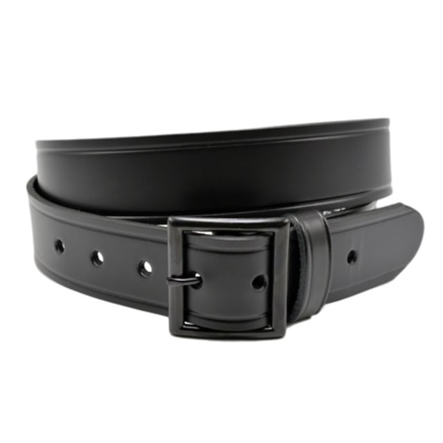 Perfect Fit 1.5in Finest Leather Belt w/ Black Buckle Plain Black 36