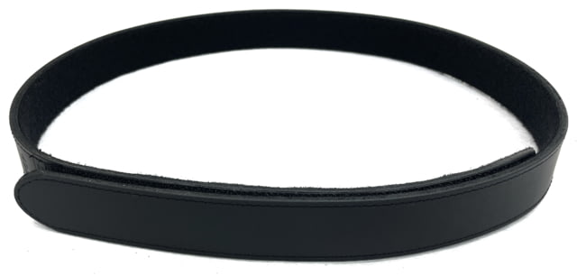 Perfect Fit 1.5in Finest Leather Belt w/ Full Velcro Plain Black Large