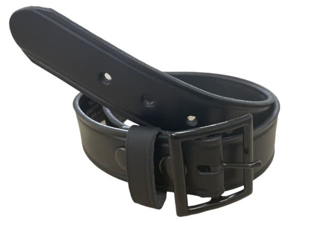 Perfect Fit 1.5in Garrison Belt Plain Black Buckle Black 28