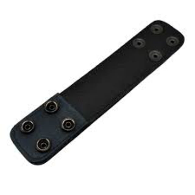 Perfect Fit 1.75in Double Belt Keeper Plain Hidden Snap Black - Perfect Fit